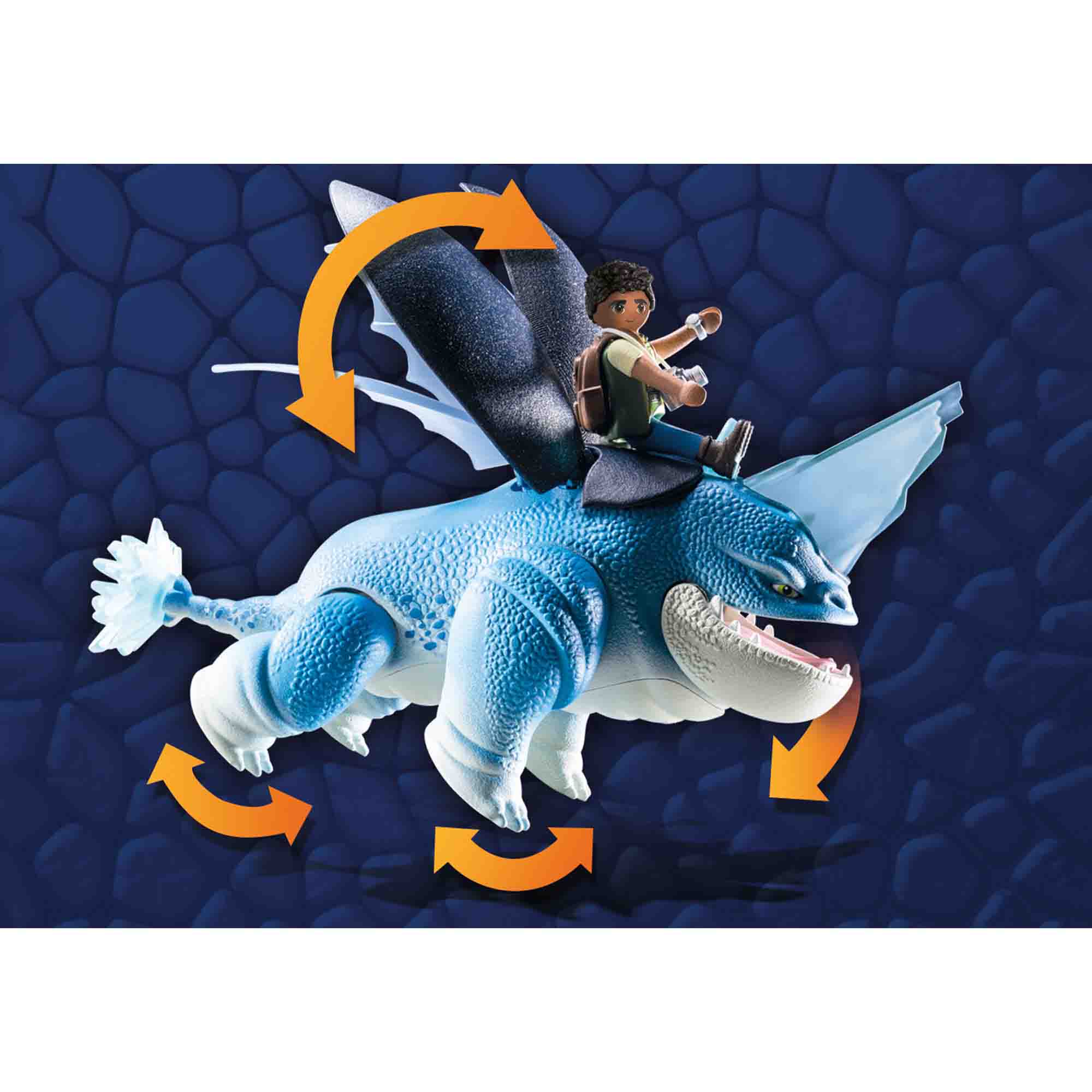 DRAGONS: PLOWHORN & D'ANGELO - PLAYMOBIL DRAGONS THE NINE REALMS (PM71082) - Libelula Vesela - Jucarii