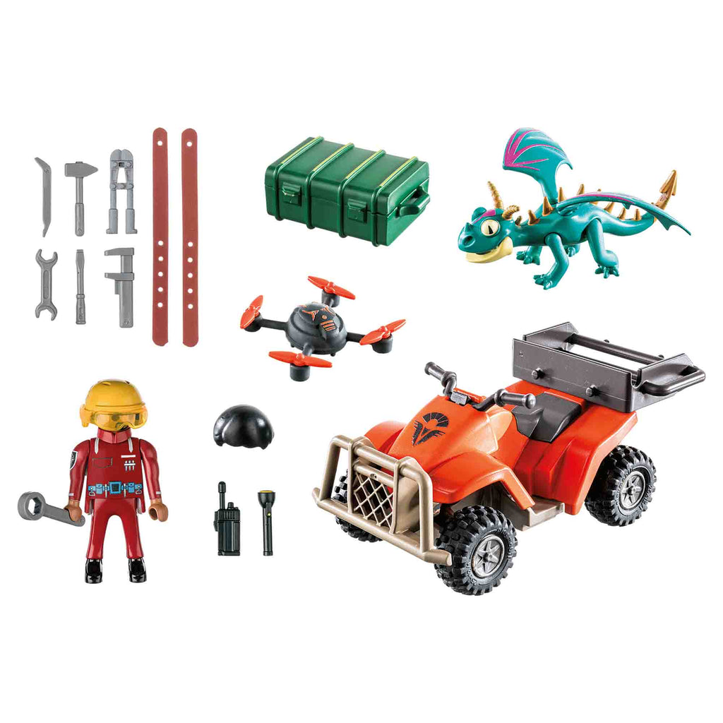 DRAGONS: VEHICULUL LUI ICARIS SI PHIL - PLAYMOBIL DRAGONS THE NINE REALMS (PM71085) - Libelula Vesela - Jucarii