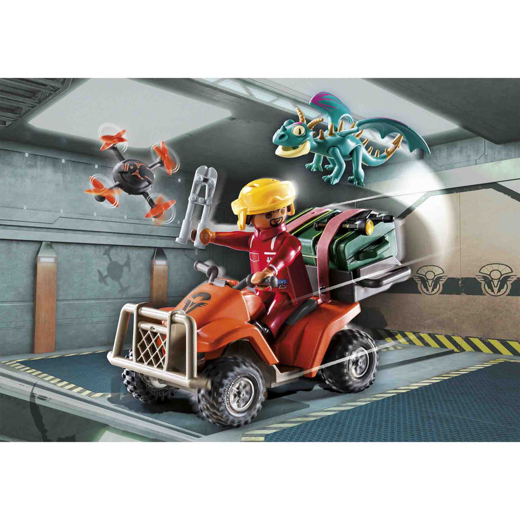 DRAGONS: VEHICULUL LUI ICARIS SI PHIL - PLAYMOBIL DRAGONS THE NINE REALMS (PM71085) - Libelula Vesela - Jucarii