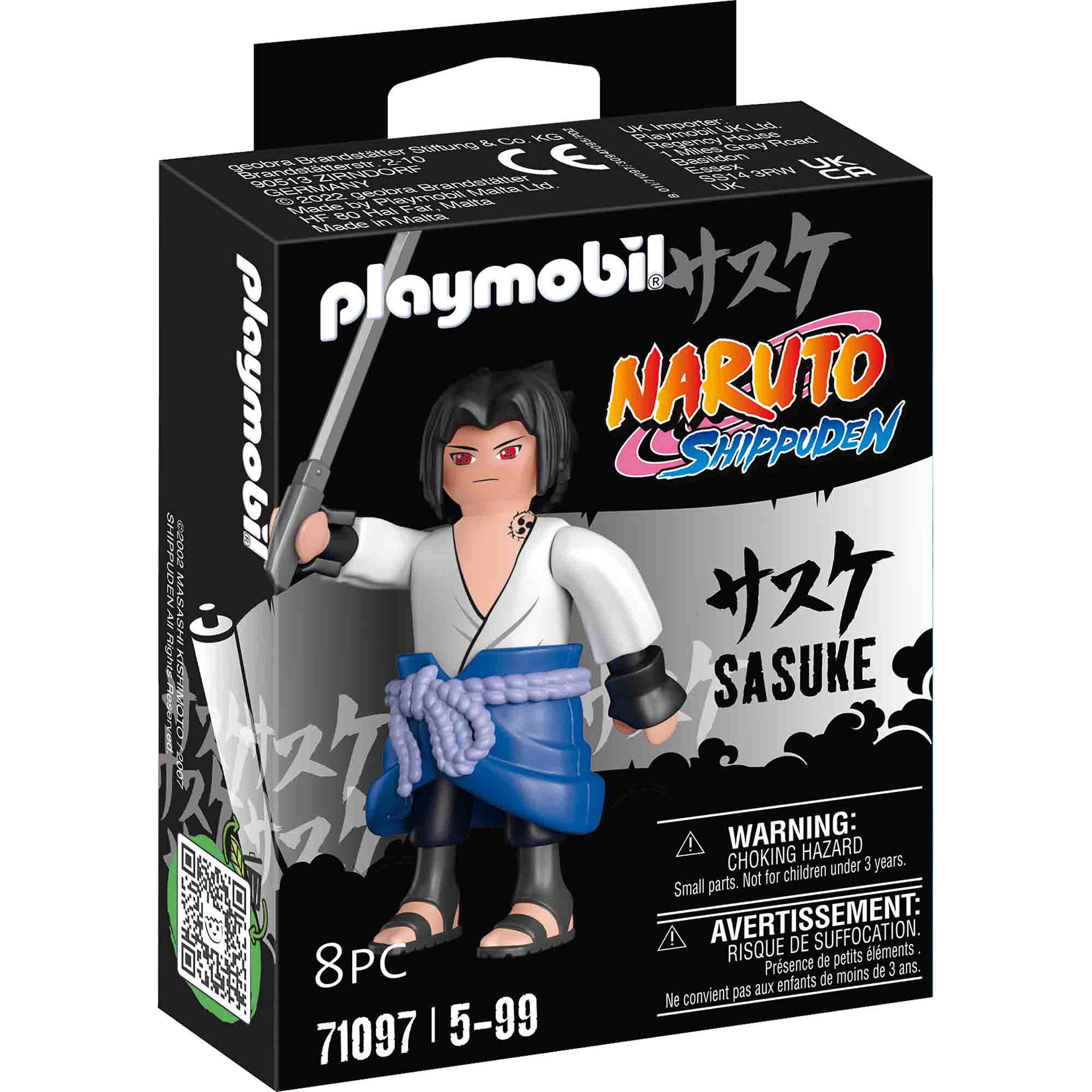 SASUKE - PLAYMOBIL NARUTO (PM71097) - Libelula Vesela - Jucarii