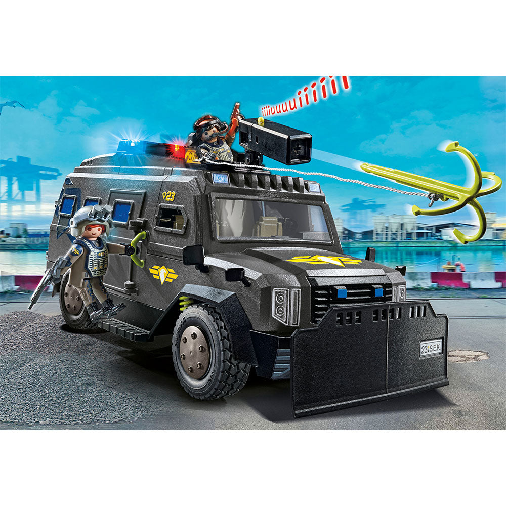 VEHICULUL DE TEREN AL ECHIPEI SWAT - PLAYMOBIL CITY ACTION (PM71144) - Libelula Vesela - Jucarii