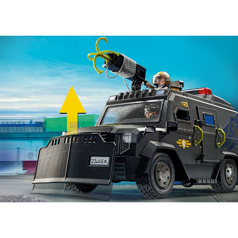 VEHICULUL DE TEREN AL ECHIPEI SWAT - PLAYMOBIL CITY ACTION (PM71144) - Libelula Vesela - Jucarii