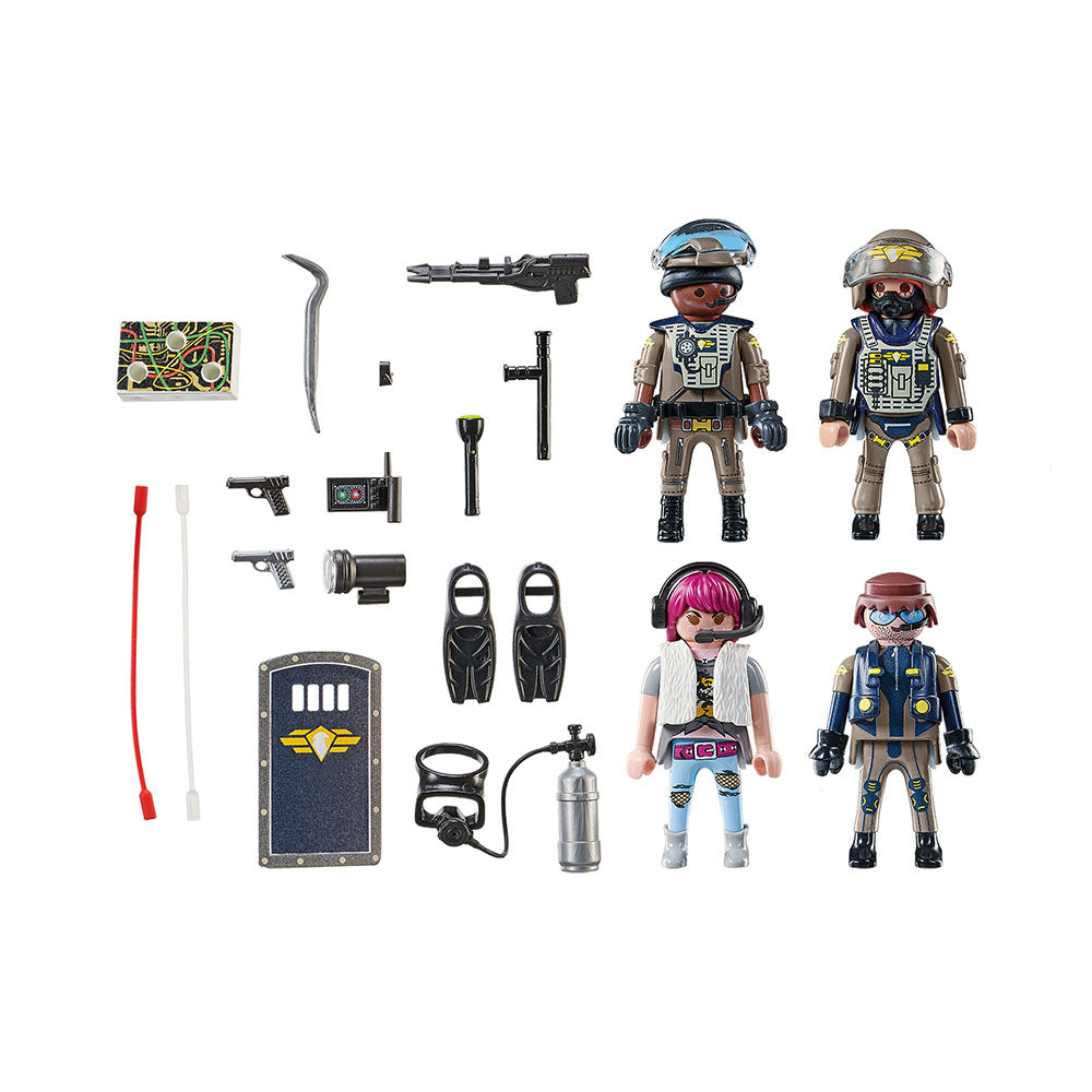 SET FIGURINE ECHIPA SWAT - PLAYMOBIL CITY ACTION (PM71146) - Libelula Vesela - Jucarii