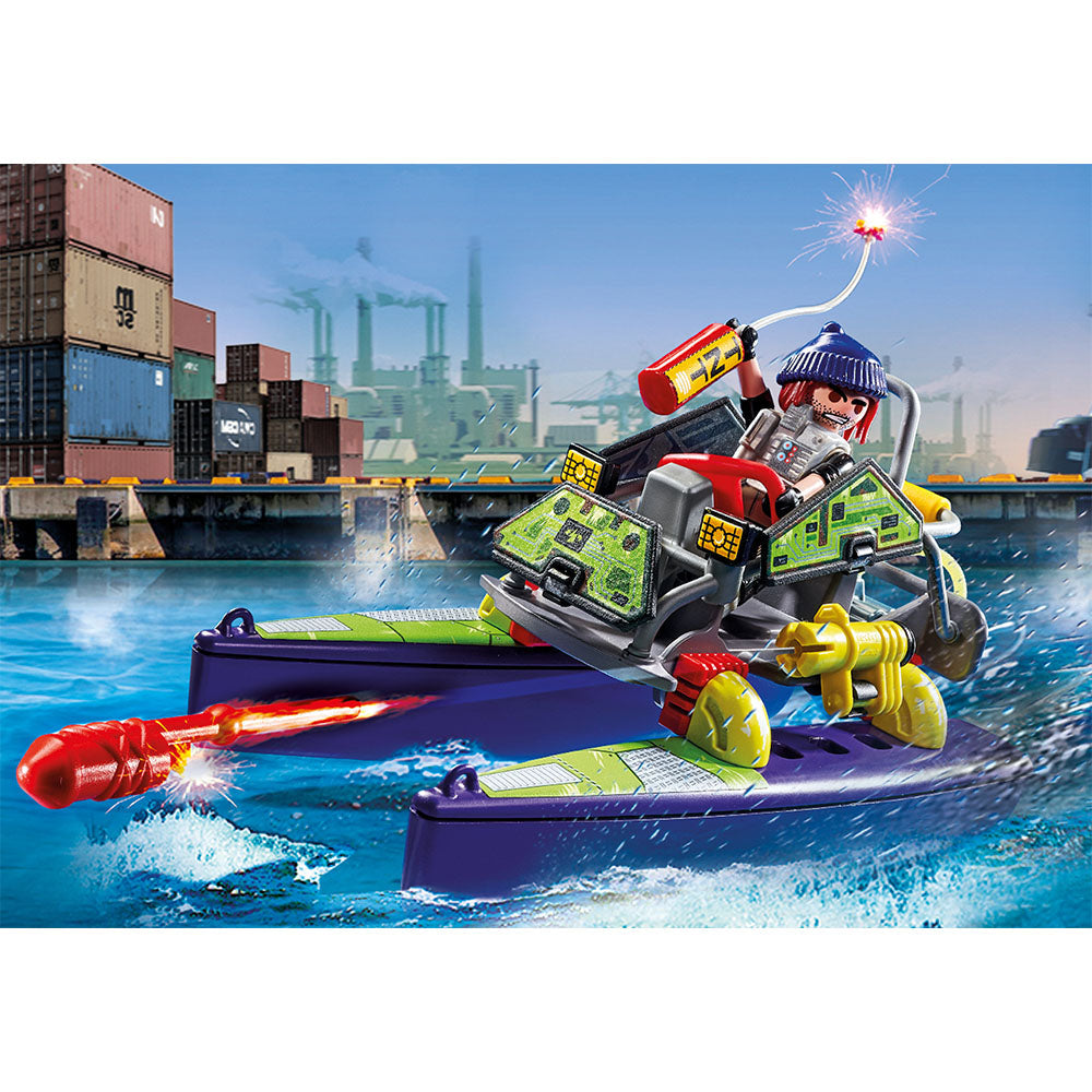 VEHICUL SWAT PENTRU TEREN SI APA - PLAYMOBIL CITY ACTION (PM71147) - Libelula Vesela - Jucarii