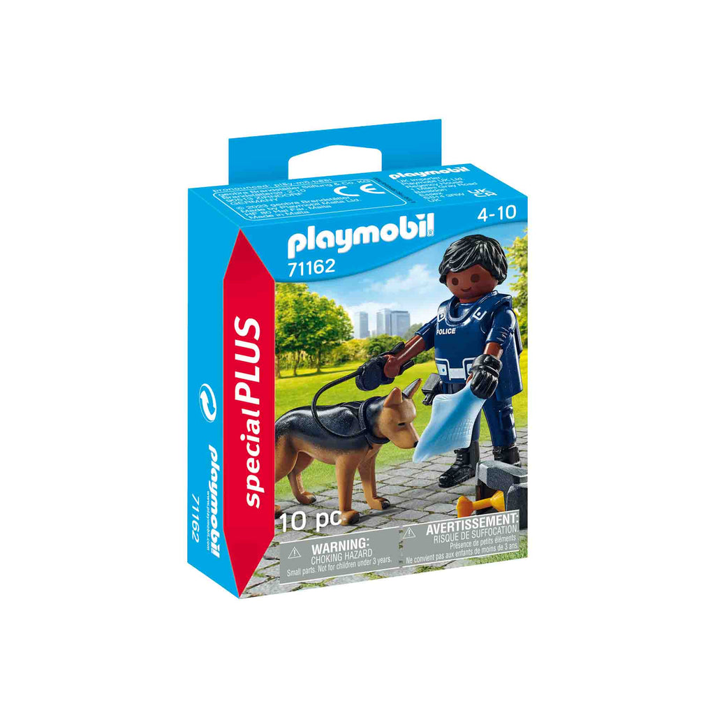 PLAYMOBIL - FIGURINA POLITIST CU CATEL - PLAYMOBIL (PM71162) - Libelula Vesela - Jucarii