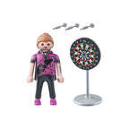 PLAYMOBIL - FIGURINA JUCATOR DE DARTS - PLAYMOBIL (PM71165) - Libelula Vesela - Jucarii