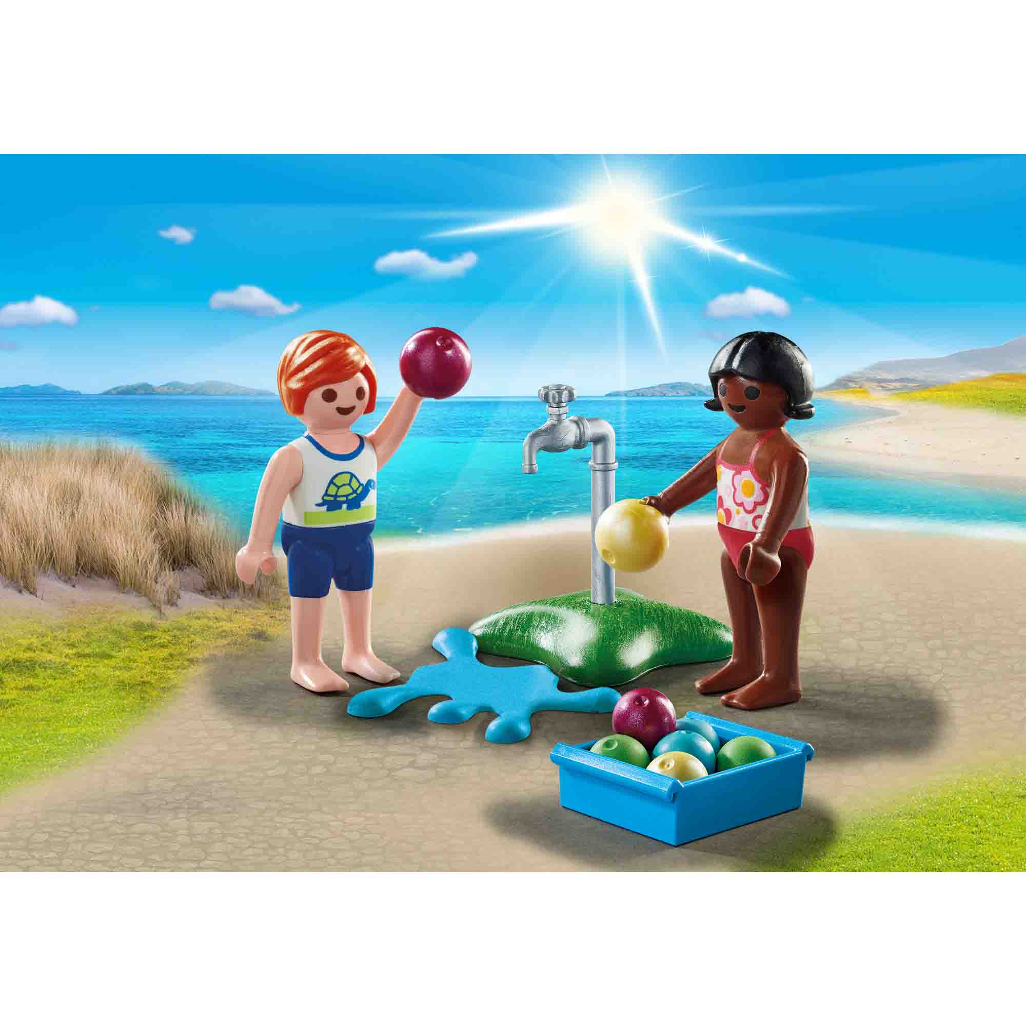 PLAYMOBIL - FIGURINE COPII CU BALOANE DE APA - PLAYMOBIL (PM71166) - Libelula Vesela - Jucarii
