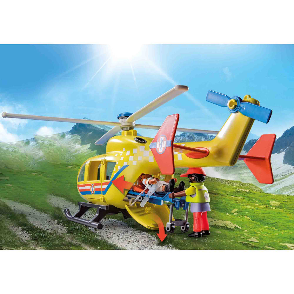 PLAYMOBIL - ELICOPTER GALBEN DE SALVARE - PLAYMOBIL (PM71203) - Libelula Vesela - Jucarii