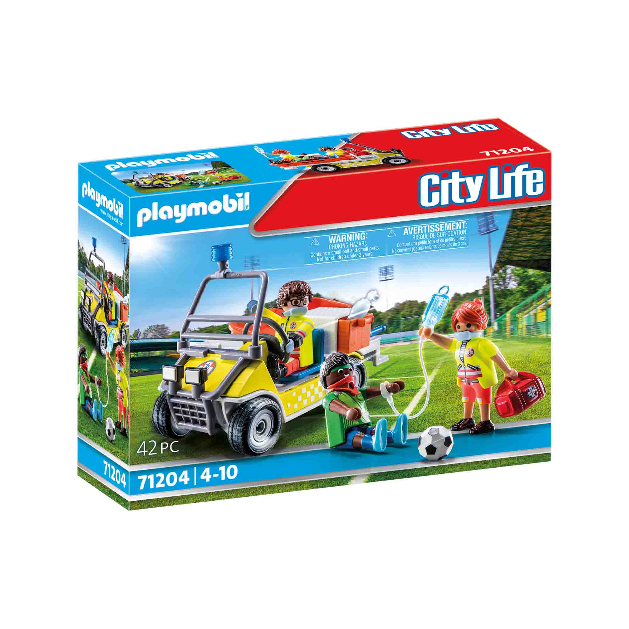 PLAYMOBIL - VEHICUL GALBEN DE SALVARE - PLAYMOBIL (PM71204) - Libelula Vesela - Jucarii