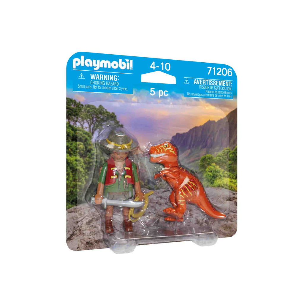 PLAYMOBIL - SET 2 FIGURINE - BANDIT CU T-REX - PLAYMOBIL (PM71206) - Libelula Vesela - Jucarii