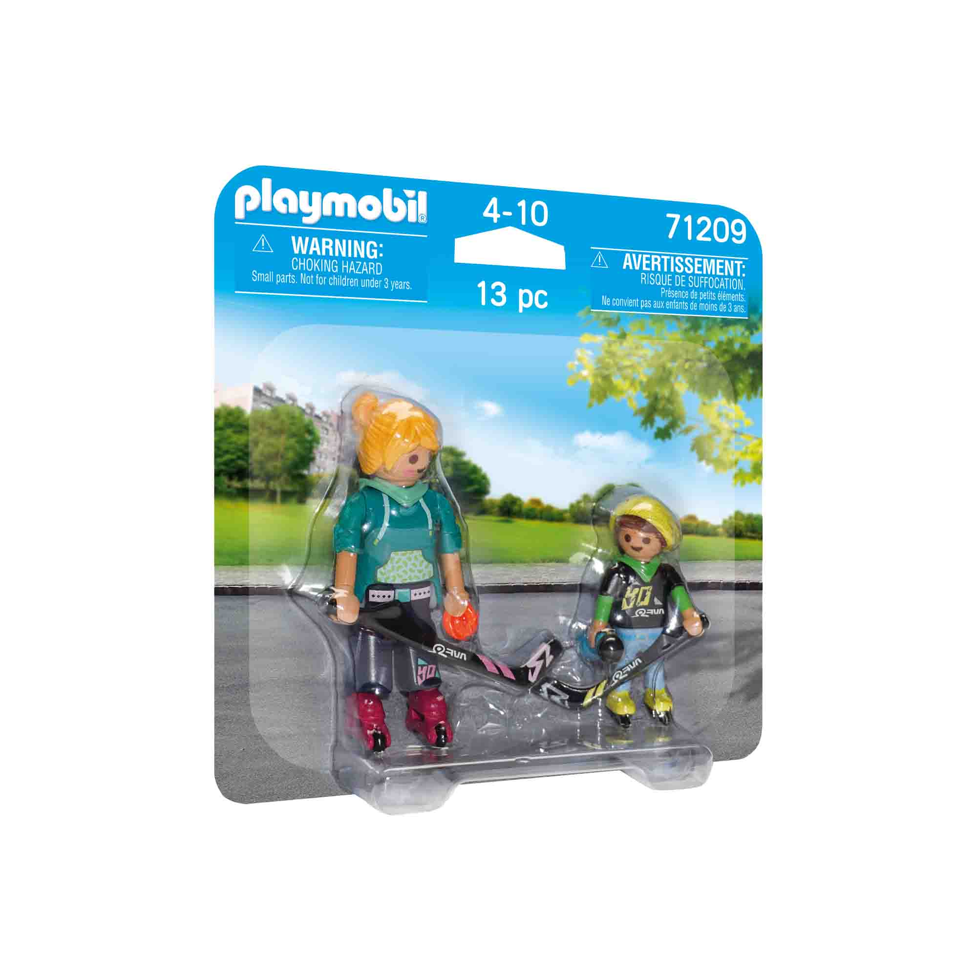 PLAYMOBIL - SET 2 FIGURINE - MAMA SI COPILUL JUCAND HOCHEI - PLAYMOBIL (PM71209) - Libelula Vesela - Jucarii
