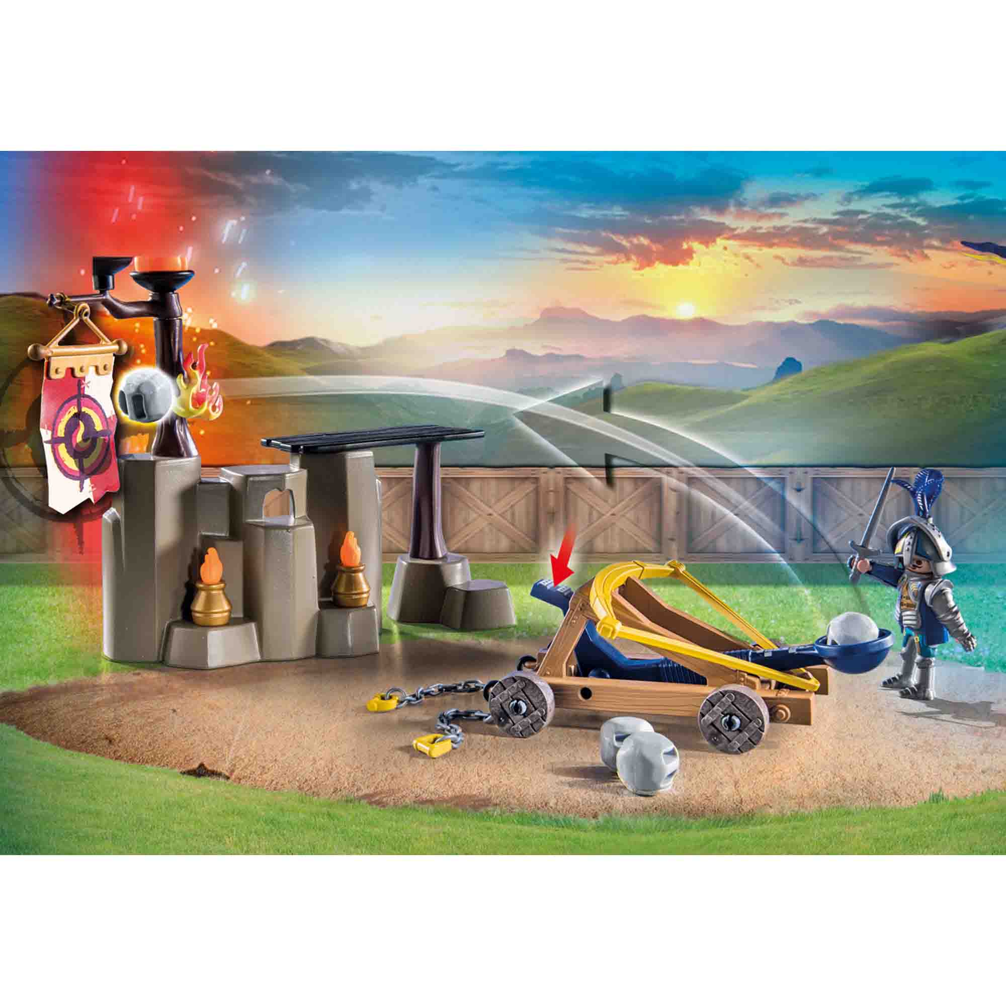 TURNEUL NOVELMORE CONTRA BURNHAM - PLAYMOBIL NOVELMORE (PM71210) - Libelula Vesela - Jucarii