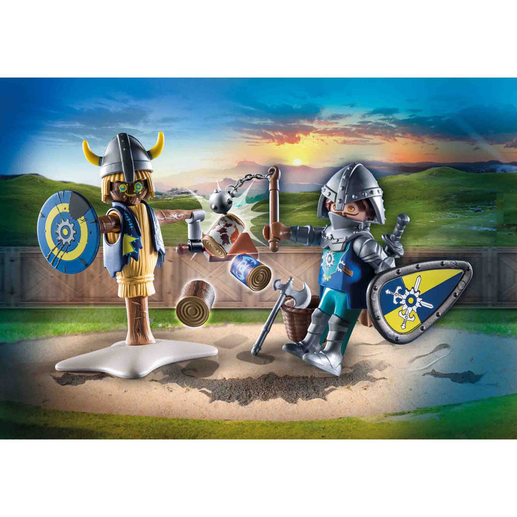 ANTRENAMENTUL DE LUPTA AL CAVALERULUI NOVELMORE - PLAYMOBIL NOVELMORE (PM71214) - Libelula Vesela - Jucarii