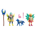 CRYSTAL FAIRY SI MOON FAIRY CU ANIMALUTE DE SUFLET - PLAYMOBIL ADVENTURES OF AYUMA (PM71236) - Libelula Vesela - Jucarii