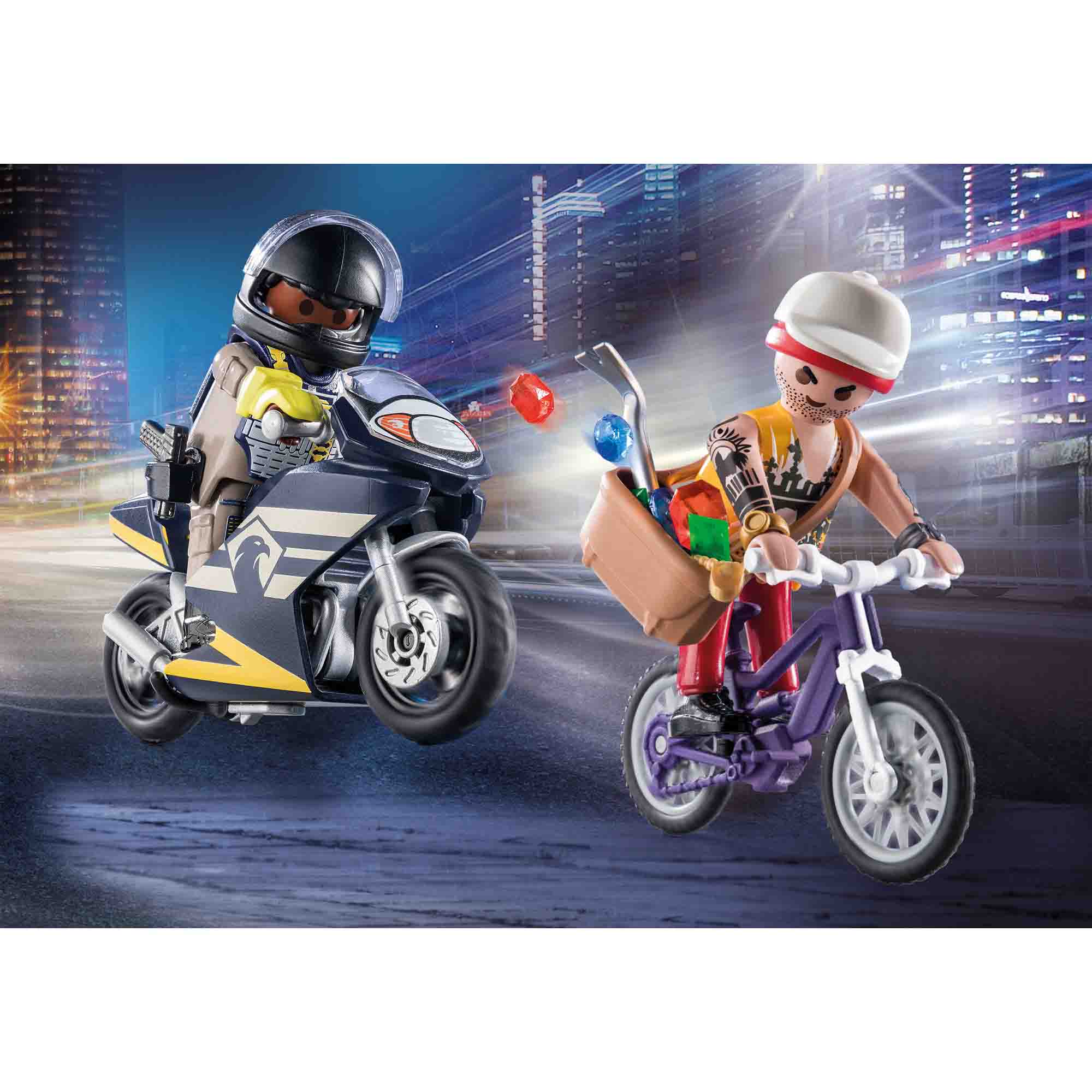 SET AGENT OPERATIUNI SI HOT - PLAYMOBIL POLICE (PM71255) - Libelula Vesela - Jucarii