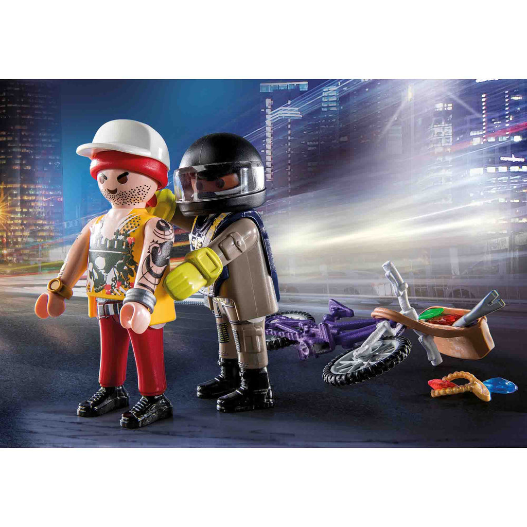 SET AGENT OPERATIUNI SI HOT - PLAYMOBIL POLICE (PM71255) - Libelula Vesela - Jucarii