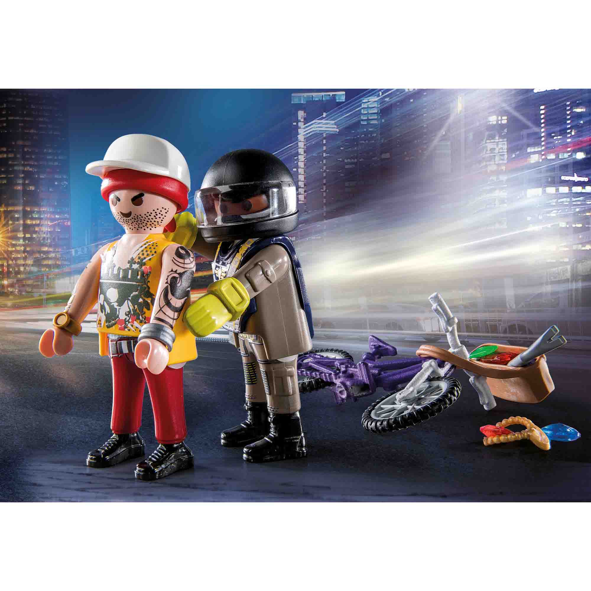 SET AGENT OPERATIUNI SI HOT - PLAYMOBIL POLICE (PM71255) - Libelula Vesela - Jucarii