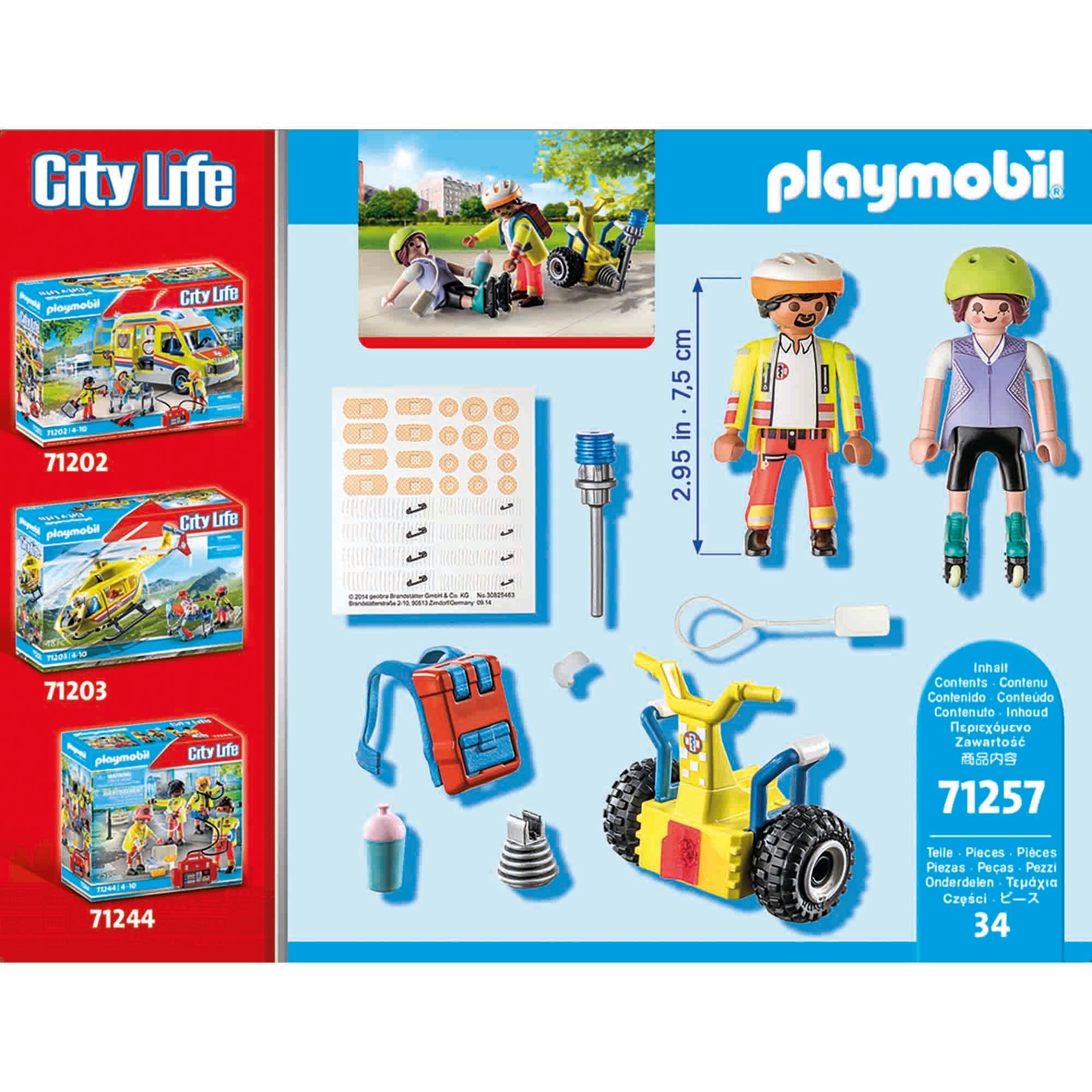 PLAYMOBIL - SET SALVATOR CU MASINA DE ECHILIBRU - PLAYMOBIL (PM71257) - Libelula Vesela - Jucarii
