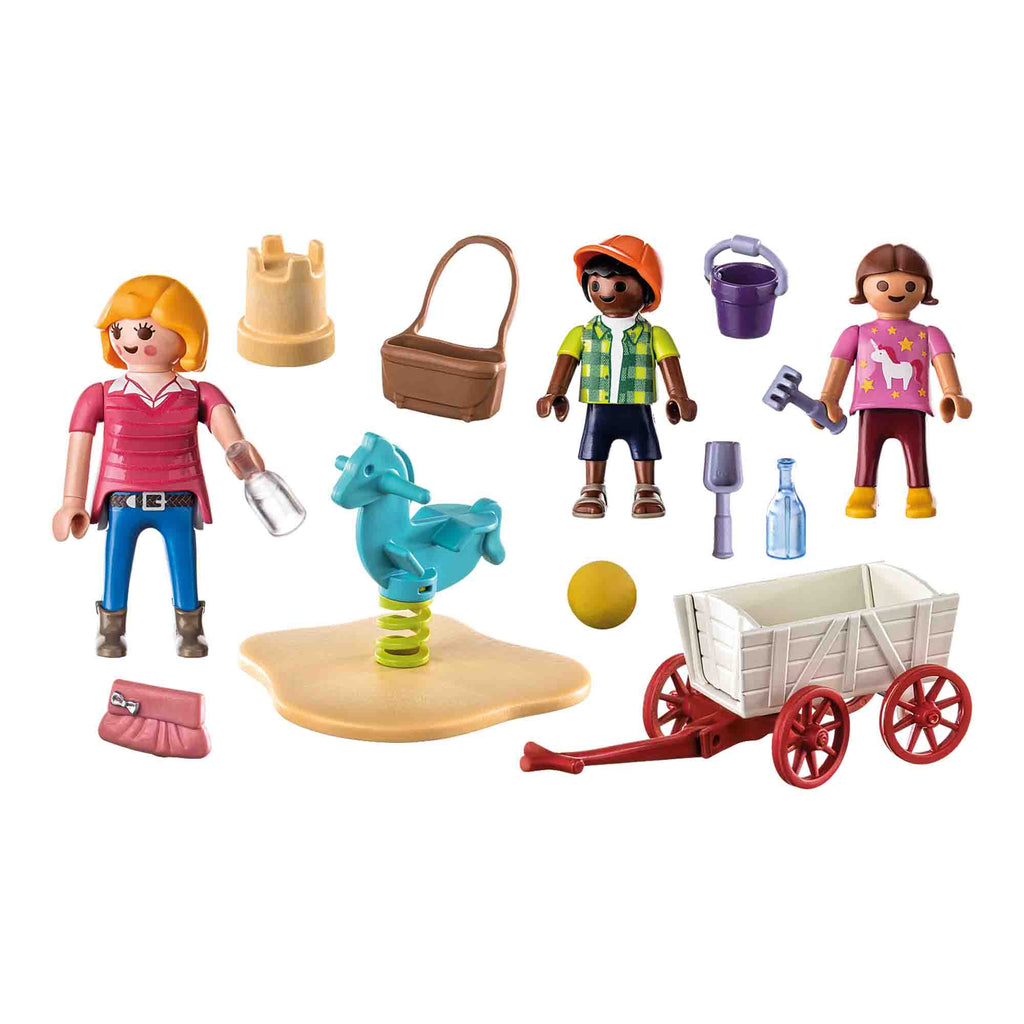 PLAYMOBIL - SET INVATATOARE SI COPII IN CARUCIOR - PLAYMOBIL (PM71258) - Libelula Vesela - Jucarii