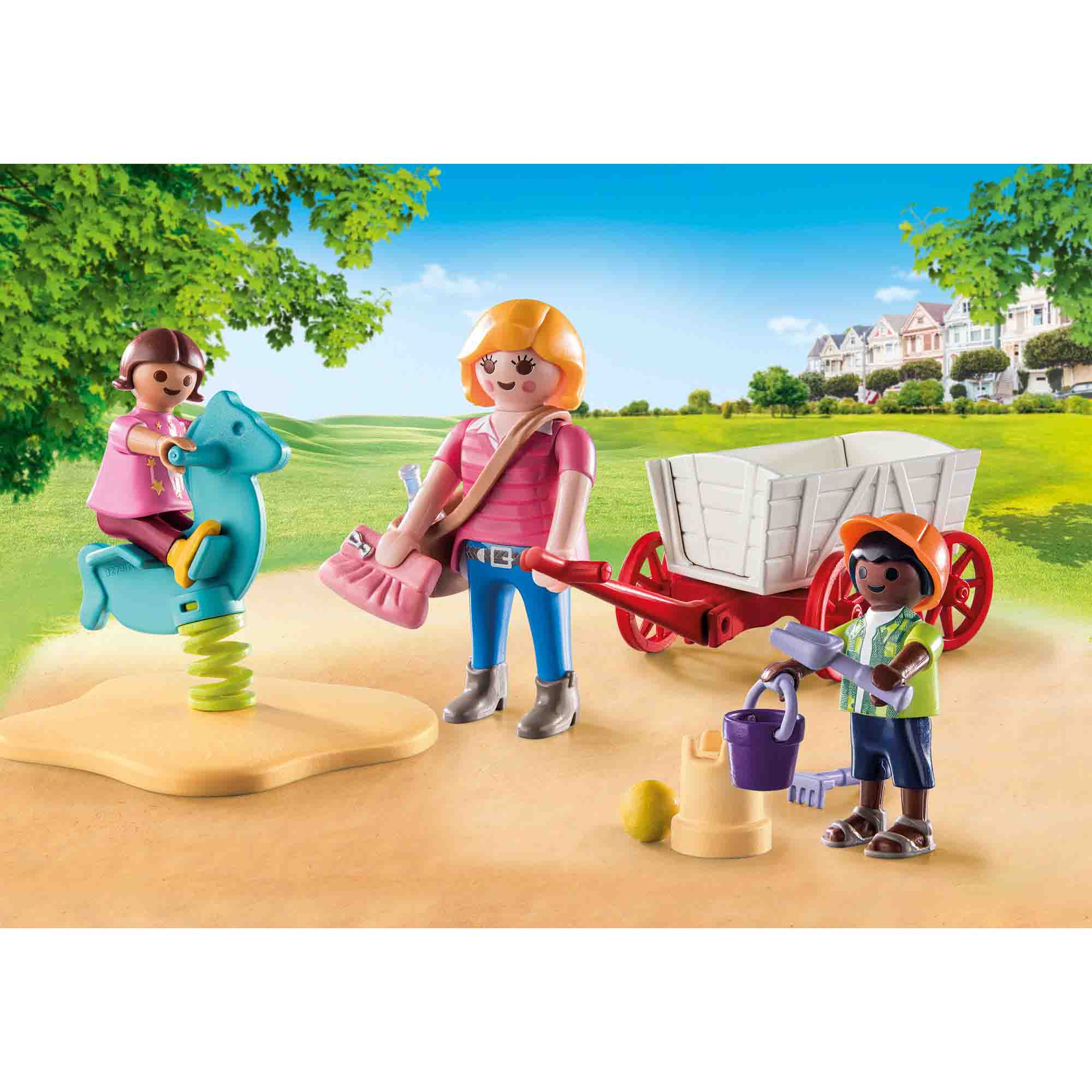 PLAYMOBIL - SET INVATATOARE SI COPII IN CARUCIOR - PLAYMOBIL (PM71258) - Libelula Vesela - Jucarii