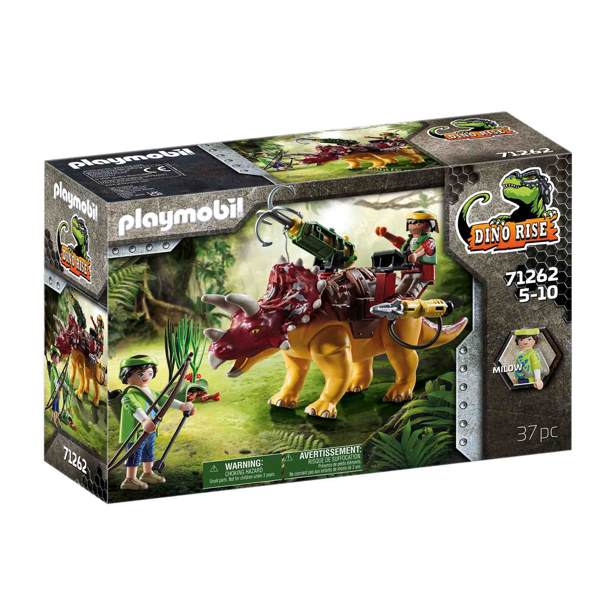 PLAYMOBIL - TRICERATOPS - PLAYMOBIL (PM71262) - Libelula Vesela - Jucarii