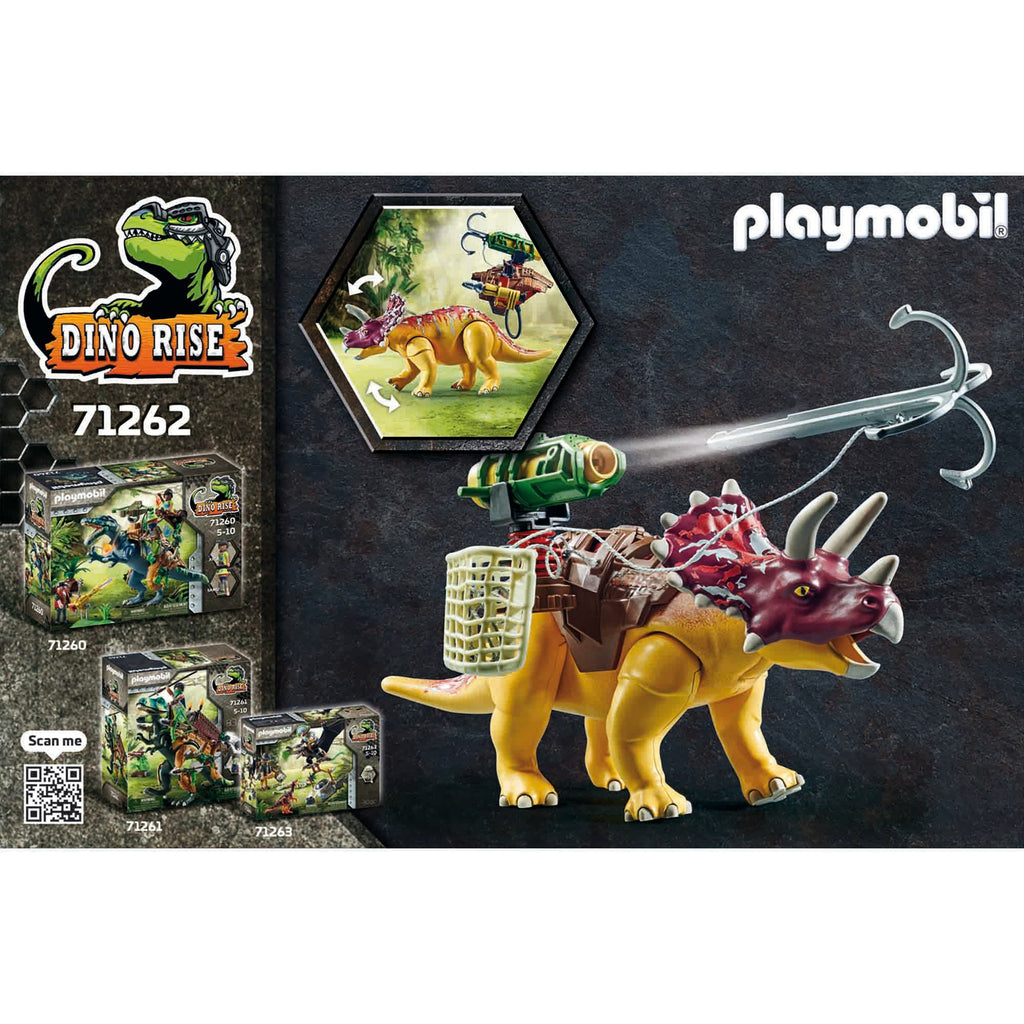 PLAYMOBIL - TRICERATOPS - PLAYMOBIL (PM71262) - Libelula Vesela - Jucarii