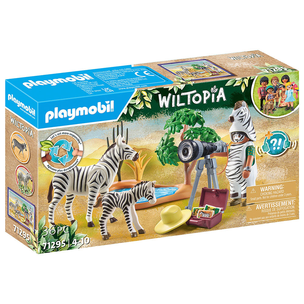 FOTOGRAF SI ZEBRE - PLAYMOBIL WILTOPIA (PM71295) - Libelula Vesela - Jucarii