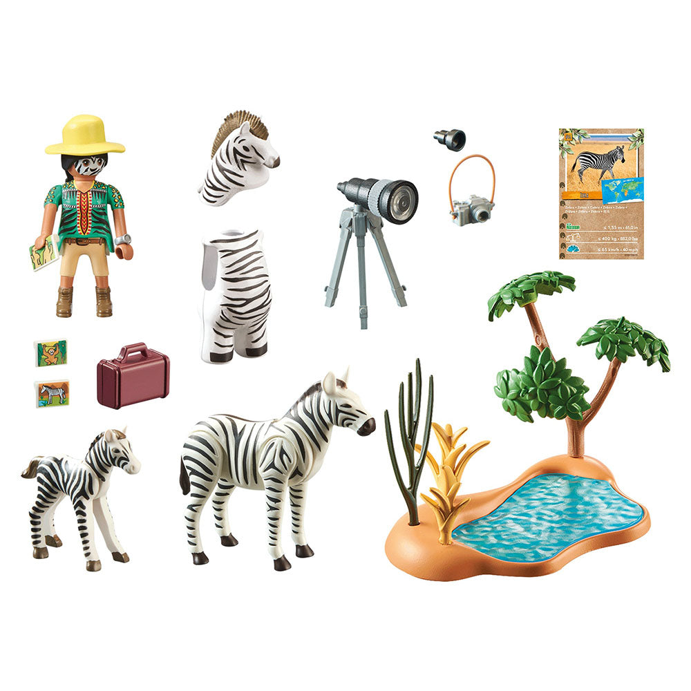FOTOGRAF SI ZEBRE - PLAYMOBIL WILTOPIA (PM71295) - Libelula Vesela - Jucarii
