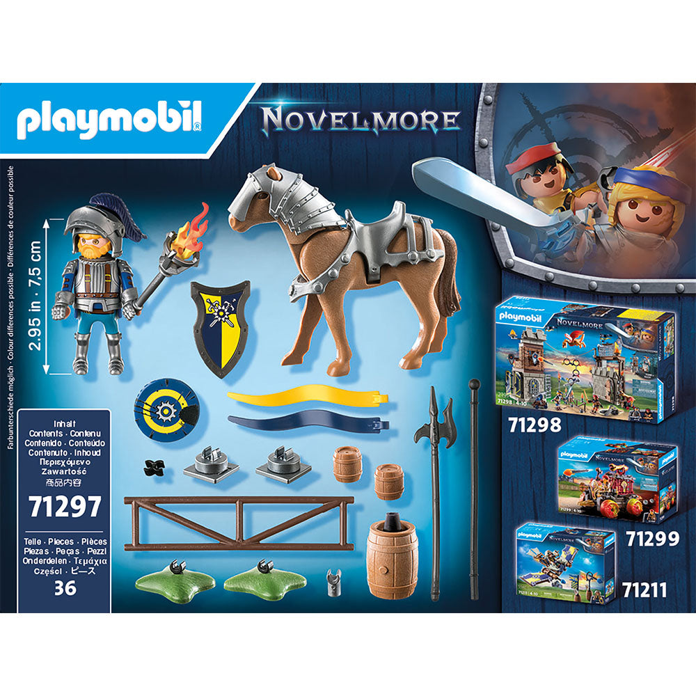 NOVELMORE CAVALER IN ZONA MEDIEVALA - PLAYMOBIL NOVELMORE (PM71297) - Libelula Vesela - Jucarii