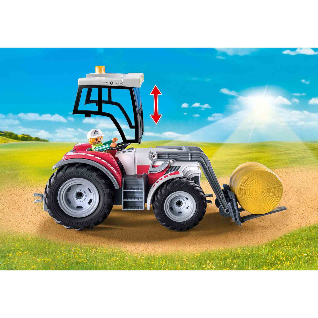 TRACTOR MARE CU ACCESORII - PLAYMOBIL COUNTRY (PM71305) - Libelula Vesela - Jucarii