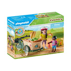 BICICLETA FERMIERILOR CU MARFA - PLAYMOBIL COUNTRY (PM71306) - Libelula Vesela - Jucarii