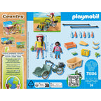 BICICLETA FERMIERILOR CU MARFA - PLAYMOBIL COUNTRY (PM71306) - Libelula Vesela - Jucarii