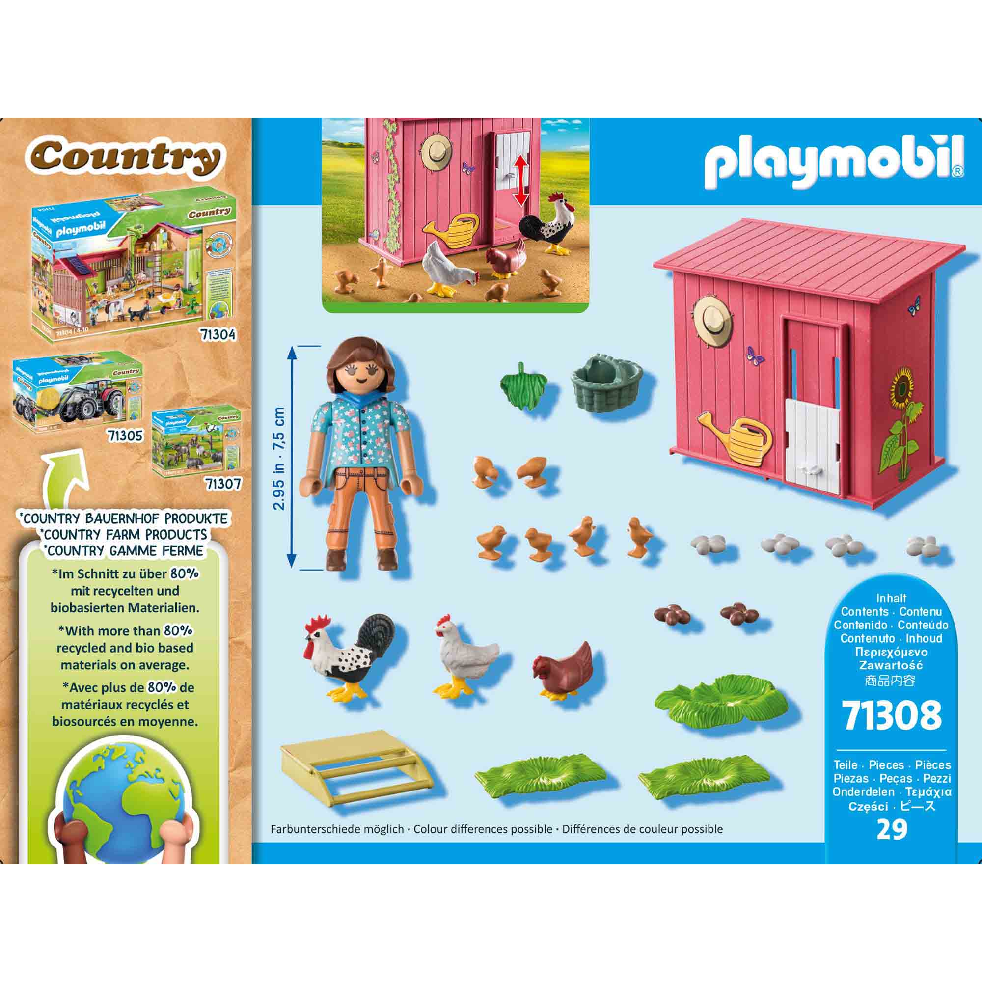 CUSCA PENTRU GAINI - PLAYMOBIL COUNTRY (PM71308) - Libelula Vesela - Jucarii