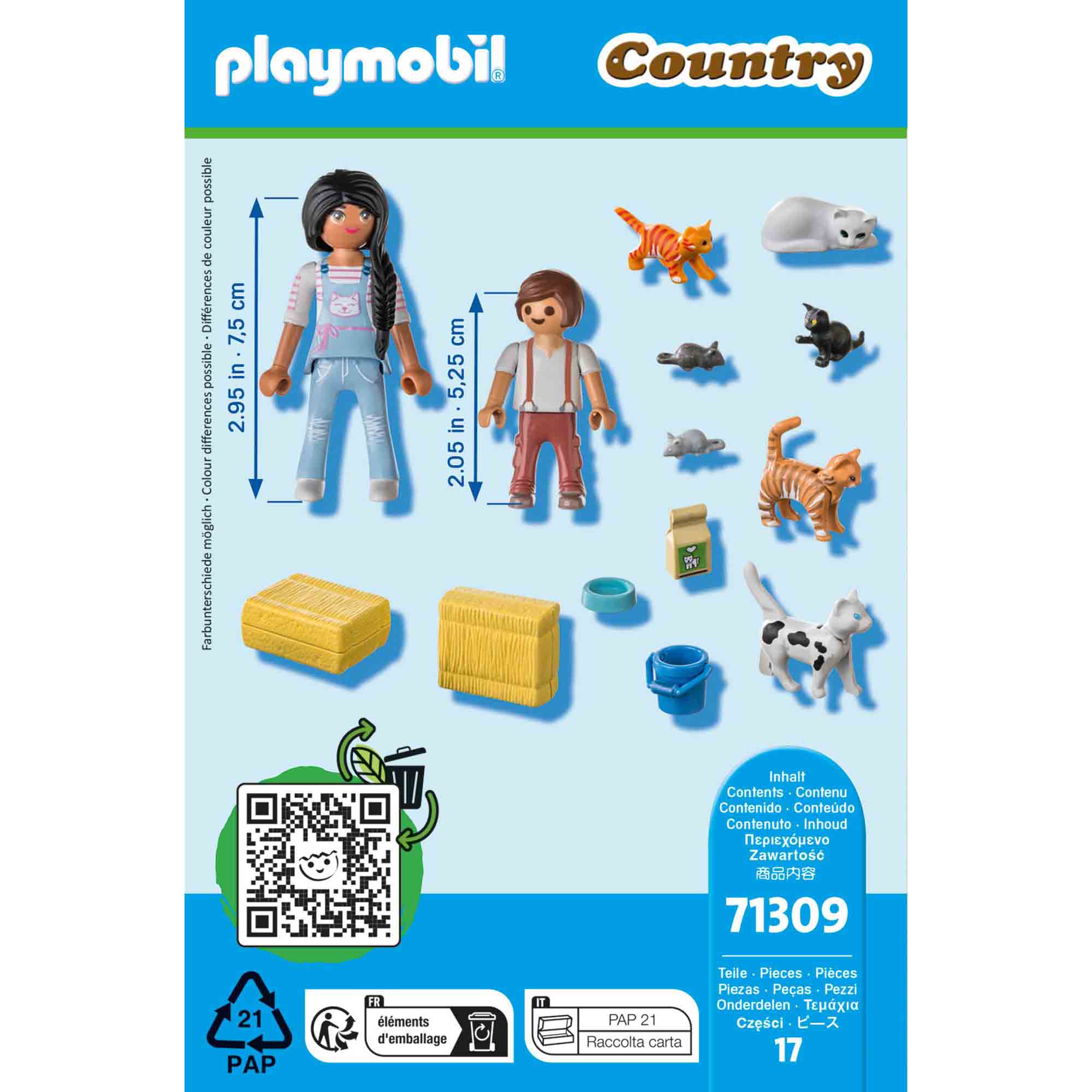 FAMILIE DE PISICI - PLAYMOBIL COUNTRY (PM71309) - Libelula Vesela - Jucarii