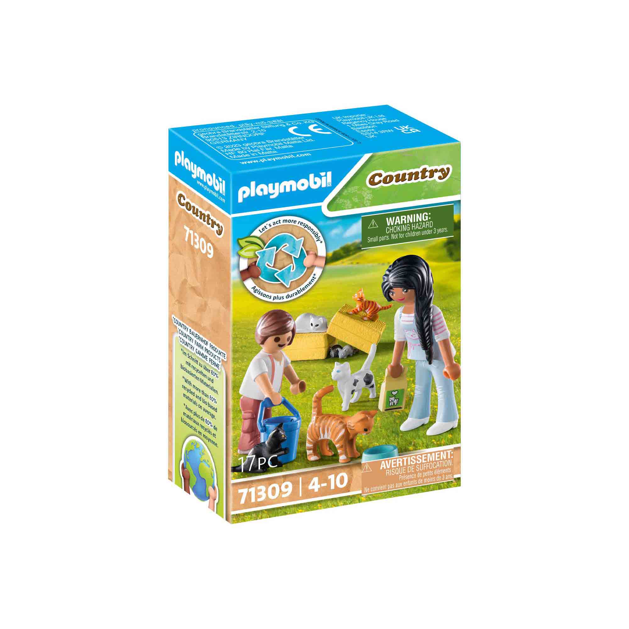 FAMILIE DE PISICI - PLAYMOBIL COUNTRY (PM71309) - Libelula Vesela - Jucarii