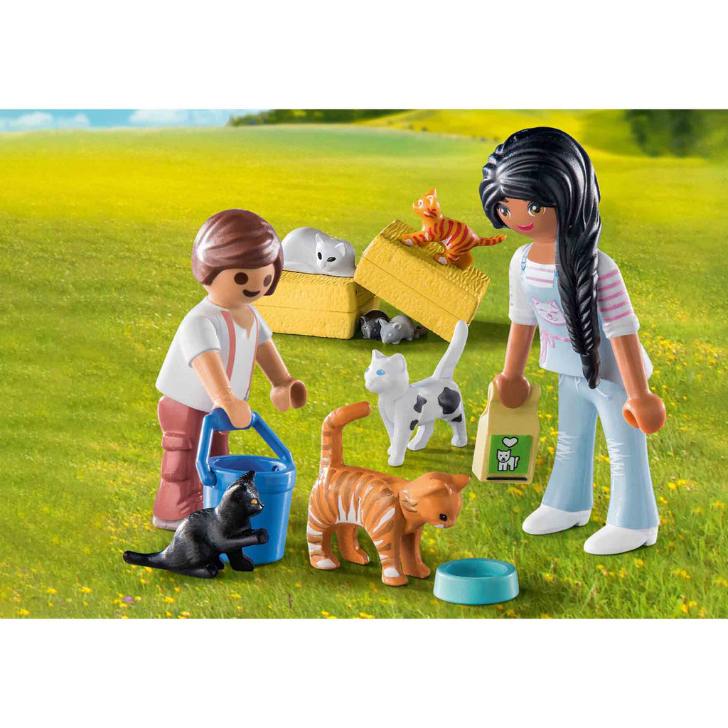 FAMILIE DE PISICI - PLAYMOBIL COUNTRY (PM71309) - Libelula Vesela - Jucarii