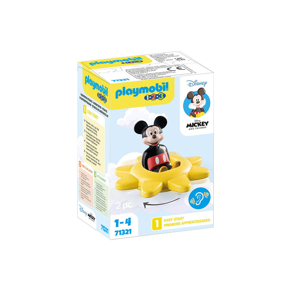 SOARE ROTATIV CU ZORNAITOARE MICKEY - PLAYMOBIL 1.2.3 & DISNEY (PM71321) - Libelula Vesela - Jucarii