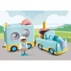 CAMION CU GOGOSI DE STIVUIT SI SORTAT - PLAYMOBIL 1.2.3 (PM71325) - Libelula Vesela - Jucarii