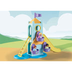 CASTEL DE AVENTURA CU STAND DE INGHETATA - PLAYMOBIL 1.2.3 (PM71326) - Libelula Vesela - Jucarii