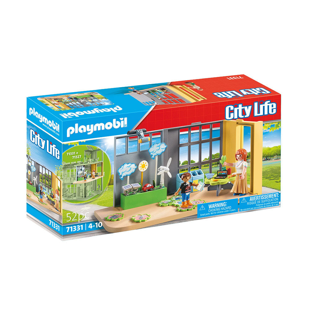 CLASA DE STIINTE CLIMATICE - PLAYMOBIL CITY LIFE (PM71331) - Libelula Vesela - Jucarii