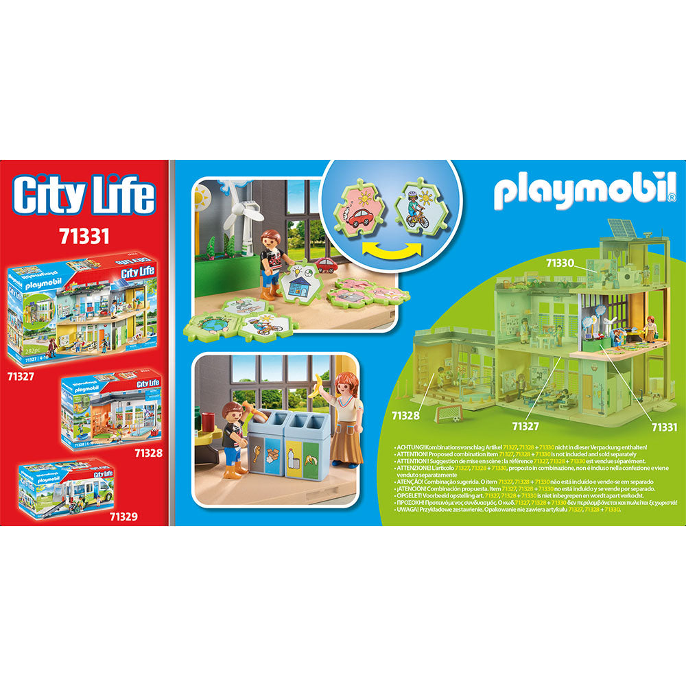 CLASA DE STIINTE CLIMATICE - PLAYMOBIL CITY LIFE (PM71331) - Libelula Vesela - Jucarii
