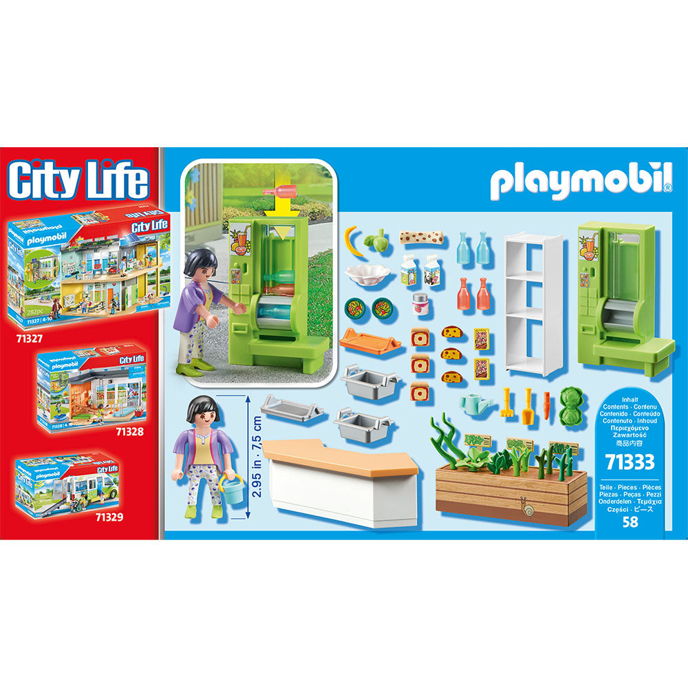 CHIOSC PENTRU PRANZ - PLAYMOBIL CITY LIFE (PM71333) - Libelula Vesela - Jucarii