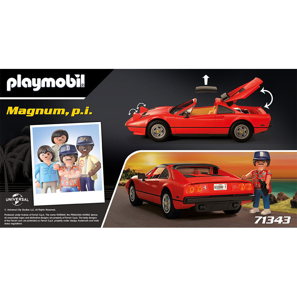 MAGNUM FERRARI 308 - PLAYMOBIL MOVIE CAR (PM71343) - Libelula Vesela - Jucarii