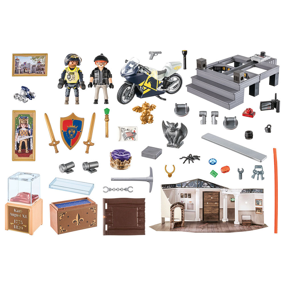 CALENDAR CRACIUN FURT LA MUZEUL POLITIEI - PLAYMOBIL CHRISTMAS (PM71347) - Libelula Vesela - Jucarii