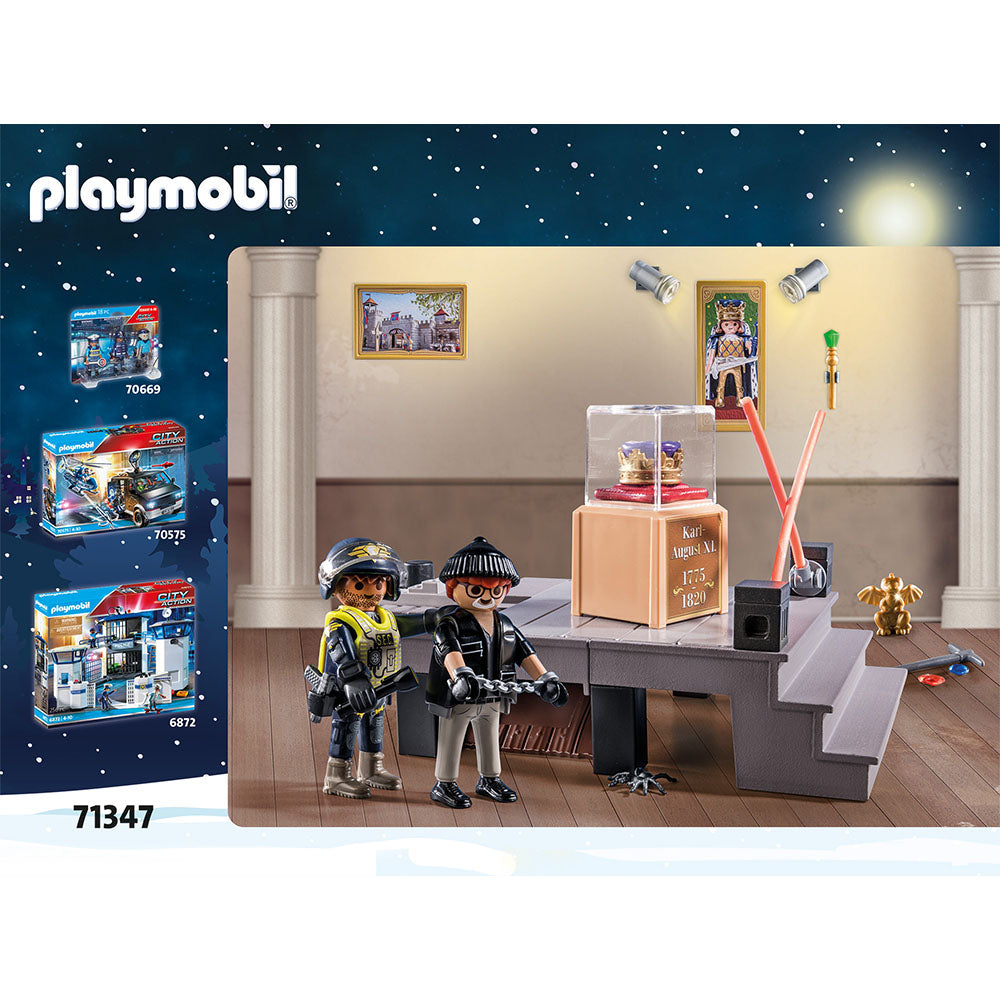CALENDAR CRACIUN FURT LA MUZEUL POLITIEI - PLAYMOBIL CHRISTMAS (PM71347) - Libelula Vesela - Jucarii