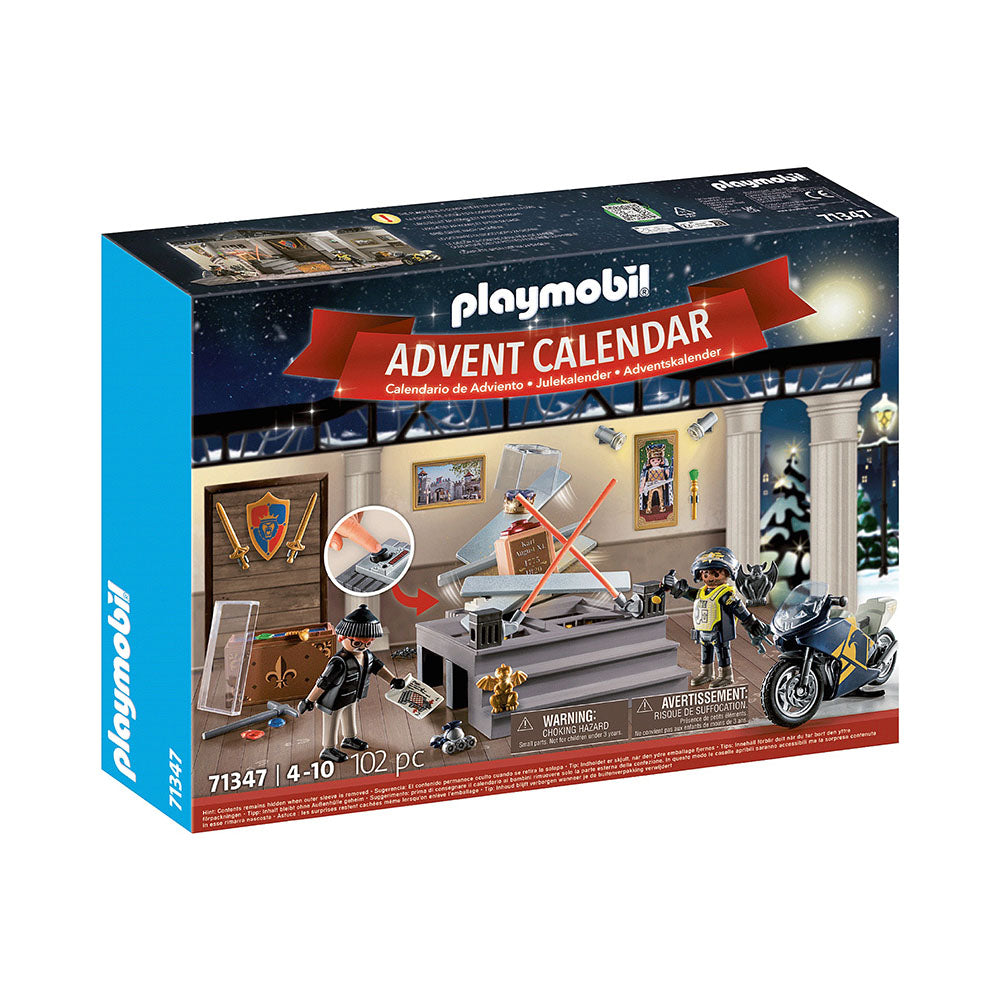 CALENDAR CRACIUN FURT LA MUZEUL POLITIEI - PLAYMOBIL CHRISTMAS (PM71347) - Libelula Vesela - Jucarii