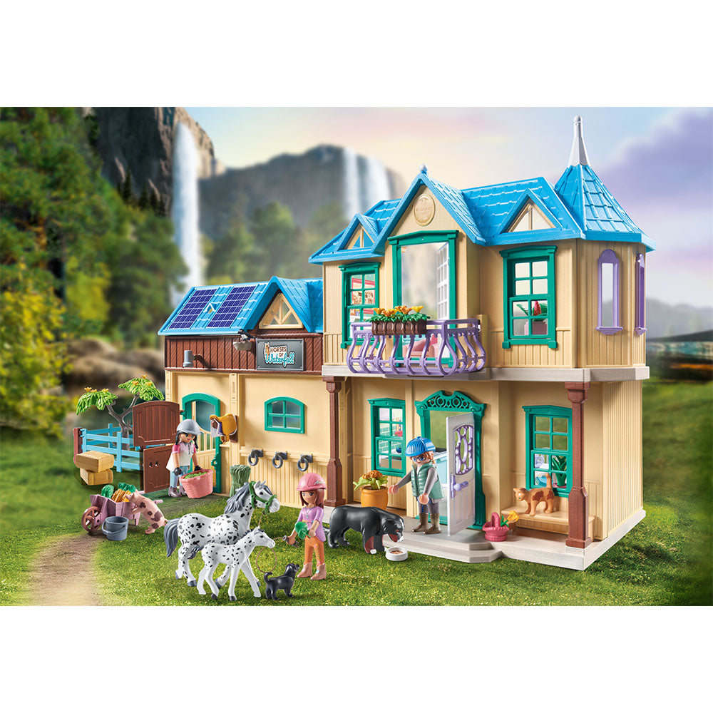 FERMA DE LA CASCADA - PLAYMOBIL HORSES OF WATERFALL (PM71351) - Libelula Vesela - Jucarii