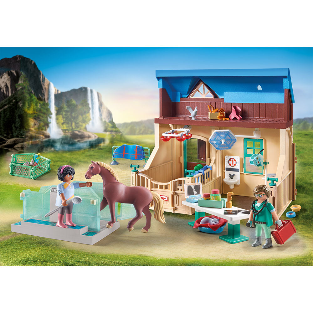 CENTRU VETERINAR SI DE TERAPIE - PLAYMOBIL HORSES OF WATERFALL (PM71352) - Libelula Vesela - Jucarii