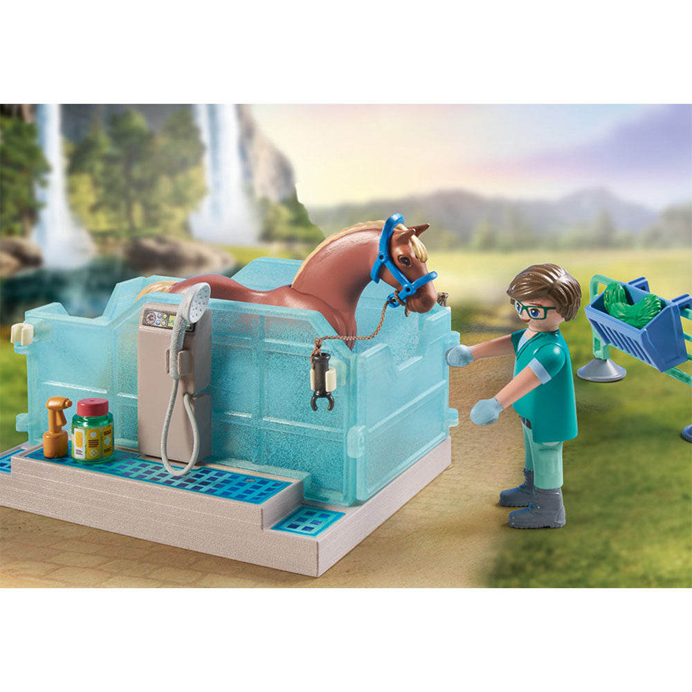 CENTRU VETERINAR SI DE TERAPIE - PLAYMOBIL HORSES OF WATERFALL (PM71352) - Libelula Vesela - Jucarii