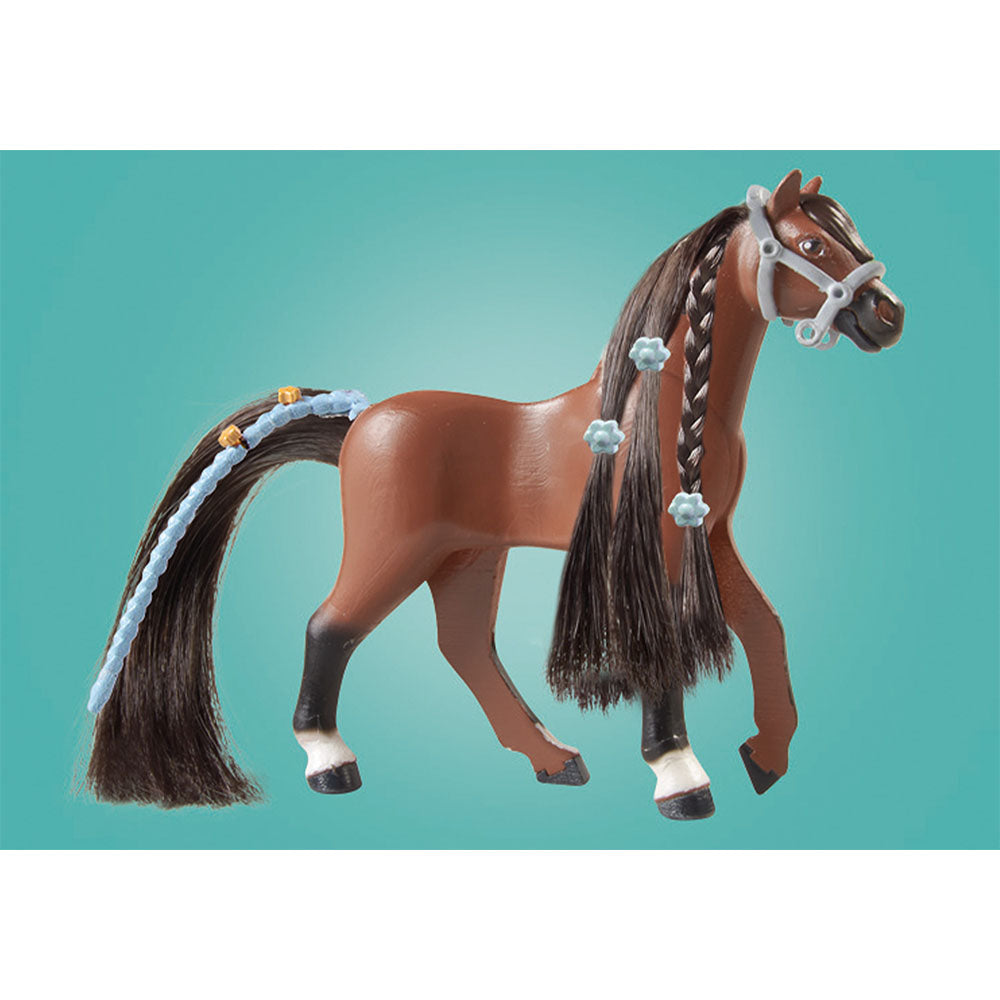 ARENA CU ZOE SI CALUTUL BLAZE - PLAYMOBIL HORSES OF WATERFALL (PM71355) - Libelula Vesela - Jucarii